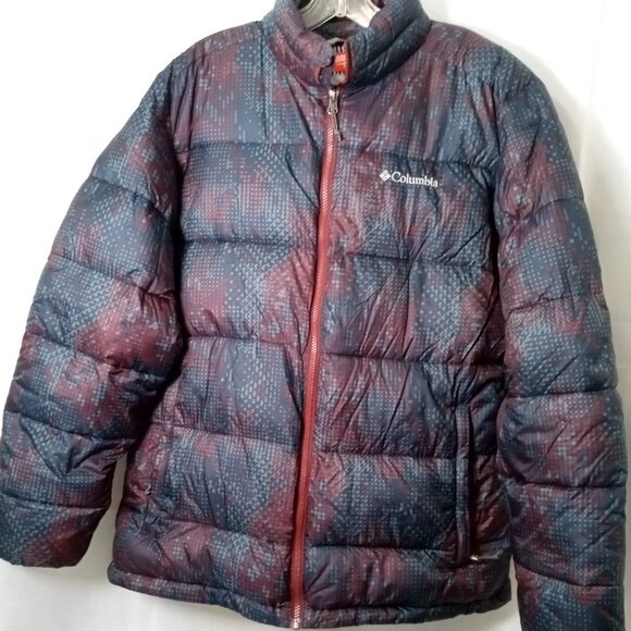 Columbia Thermal Coil Puffer Jacket Womens Large Puffer High Neck Full Zip - Picture 1 of 14
